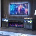PRETZI Fireplace TV Stand with 36" Fireplace Up to 80" TVs, Remote Control by PRETZI