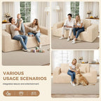 Luxanimarion 80'' Modern Cloud Loveseat Sofa, No Assembly Required Deep Seat - Image 6
