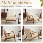 VINGLI Upgraded Premium Corduroy Accent Chair, Upholstered Arm Chair, Solid - Image 8