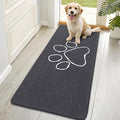 OLANLY Dog Door Mat for Muddy Paws 70x35, Paw Print Design Chenille Mud Mat | by OLANLY
