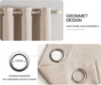 MIULEE 100% Blackout Linen Curtains - Image 4