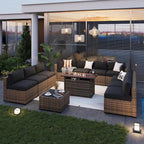 Aoxun Patio Furniture Sets, 12-Piece Outdoor Patio Furniture - Image 2