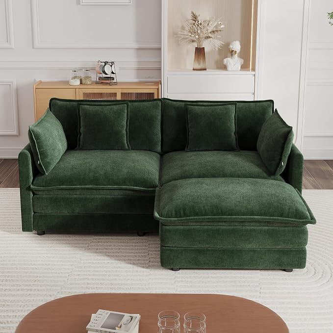 mikibama Modular Sectional Sofa, 76.4 Inch L Shaped Couch Set - Image 8