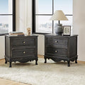 HULALA HOME Solid Wood End Tables Set of 2 by HULALAHOME