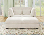 77" Oversized Chenille Couch Modular Sectional Sofa, Washable Cloud Couch by CHICHOUSE