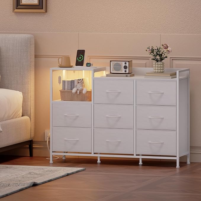 Somdot White Dresser for Bedroom - Image 8