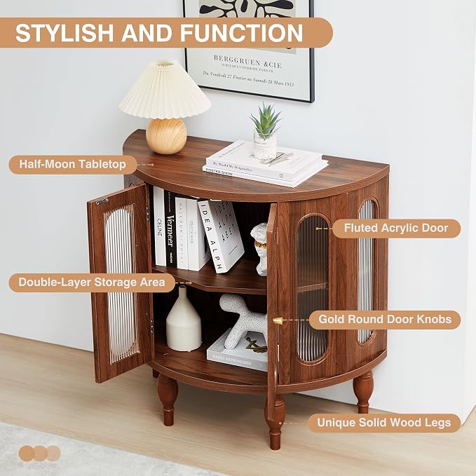 XUZENEST 31'' Sideboard Buffer Cabinet - Image 3