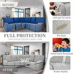 100% Waterproof Sectional Recliner Couch Covers - Image 5