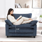 Modern Oversized Accent Chair, Chenille Cloud Sofa Chair - Image 3