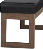 SIMPLIHOME Milltown Large Ottoman Bench - Image 9