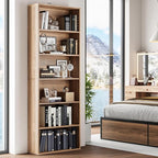 IRONCK Bookshelves and Bookcases Floor Standing 6 Tiers Display Storage Shelves - Image 2