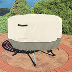 Round Patio Table Cover, 600D Heavy Duty Outdoor Furniture Covers Waterproof - Image 5