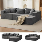 Hetoy Oversized L Shape Modular Sofa, Soft Modular Sectional Couch - Image 8