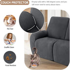 ALIECOM 100% Waterproof Recliner Sectional Couch Covers L Shape Stretch Corner - Image 6