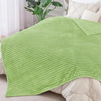 BEDELITE 3D Ribbed Jacquard Green King Size Blankets - Image 9