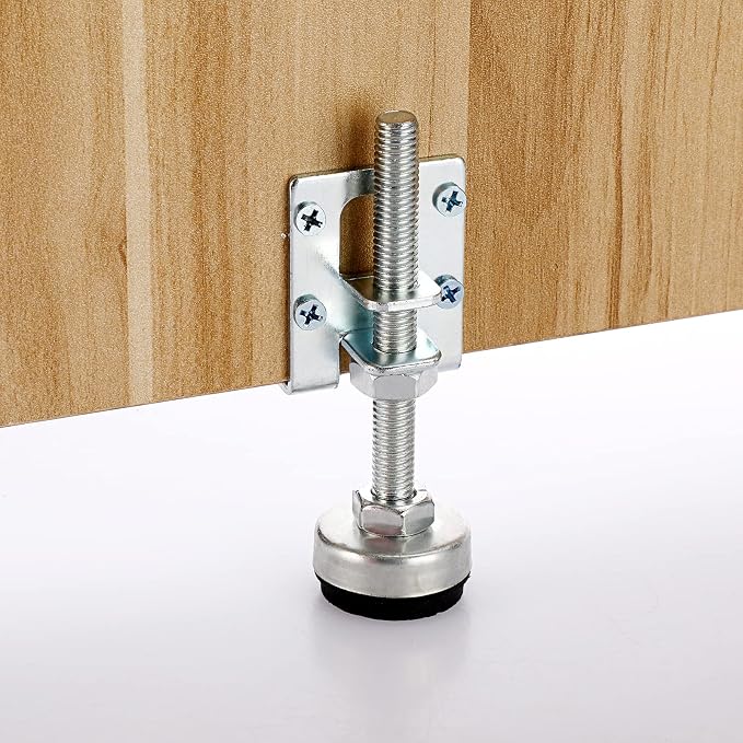 OwnMy 4 Packs Heavy Duty Adjustable Furniture Leveling Feets L Shaped Furniture - Image 2
