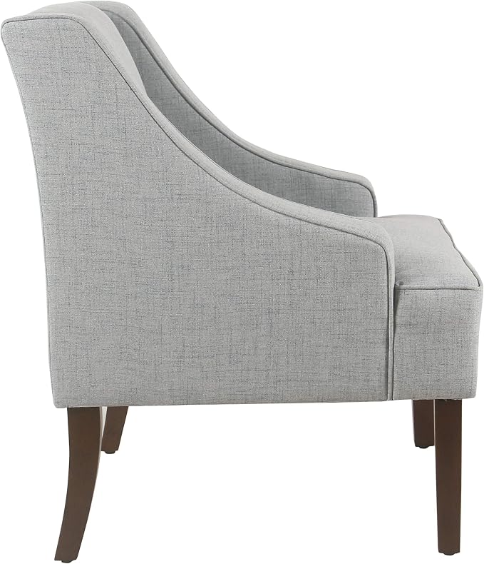 HomePop Swoop Arm Living-Room-Chairs, Soft Dove Gray - Image 9