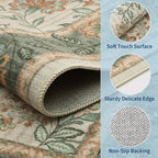 GarveeHome 2x6 Washable Runner Rug Sage Green Non Slip Kitchen Runner | Hallway - Image 4