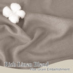RYB HOME Linen Semi Sheer Curtains - Image 4