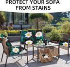 8PCS Patio Cushion Covers.Patio Furniture Couch SeatSlipcovers | Washable - Image 4