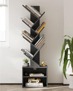 SUNMORY 6 Tier Tree Bookshelf, Small Bookcase - Image 7
