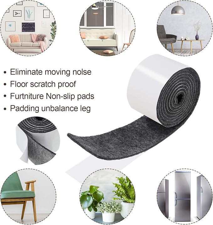 Shappy 2 Packs 120 x 2 x 0.12 Inch Felt Strips - Image 2