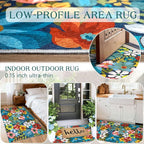 Floral Outdoor Rug - Image 4