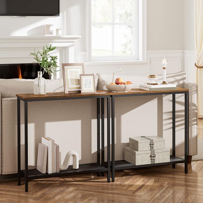 HOOBRO 29.5" Narrow Console Table, Small Entryway Table - Image 7