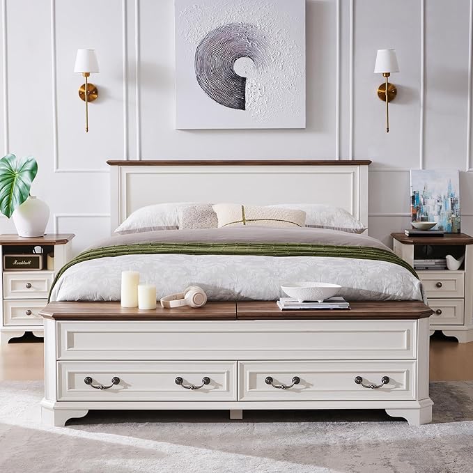 T4TREAM Farmhouse Queen Bed - Image 3
