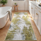 2x6 Sage Green Rug Runners for Hallways Kitchen Runner Rug Non Slip Washable - Image 3