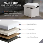 Ornavo Home Small Storage Ottoman, - Image 4