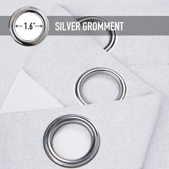 100% Blackout Linen Textured Short Small Curtains - Image 6