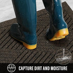 Sturdy Front Door Mat, Absorbent Muddy Dirt Resist Welcome Door Mats Outdoor - Image 2
