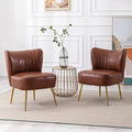 PU Leather Accent Chair Set of 2 by Janoray