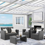 Wisteria Lane Patio Furniture Set, Wicker Outside Outdoor Furniture - Image 3