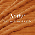 BEDELITE Ribbed Fleece Fall Throw Blanket - Image 3