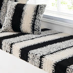 Custom Window Seat Cushion Winter Fluffy Plush Thicken Fleece Bay Windowsill by FomCuso