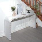 59" Wood Gray Console Table - Image 3