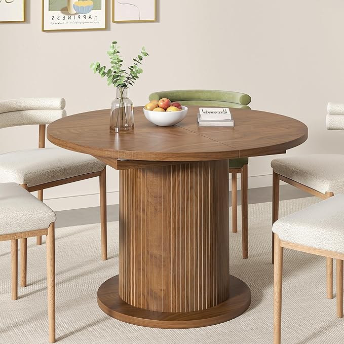 43.3 inch 59 inch Adjustable Size Round Dining Table - Image 5