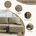 Karl home 110" U-Shape Sectional Couches - Image 3