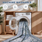 5x7 Area Rugs Living Room: Washable Vintage Rug - Image 6