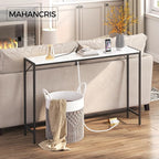 MAHANCRIS Console Table, Narrow Sofa Table Behind Couch, 43.3” Entrance Table - Image 5