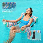 SLOOSH Inflatable Pool Floats Adult, 2 Packs Floating Lounge Chairs, Blow up - Image 3