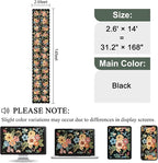DUKINO 2.6x14 Runner Rug, Floral Washable Rug - Image 2
