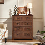 Joaxswe Farmhouse 4 Drawer Dresser - Image 8