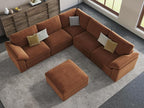 EASE MOOSE Sectional Modular Sofa, Luxury FSC Certified Chenille Comfty Deep - Image 3
