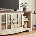 LINSY HOME TV Stand for 75 Inch TV, Modern Farmhouse Entertainment Center - Image 8