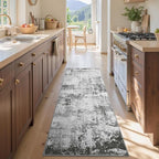2x6 Ft Washable Runner Rug, Non-Slip Low Pile Hallway Kitchen Area Rug - Image 4