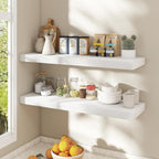Dreamland White Floating Shelves 36 Inch Long, 8 Inch Deep Floating Shelves - Image 3