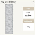 Soalmost Washable Hallway Runner Rug 3x12 Kitchen Entry Rugs Non-Slip, Foldable - Image 5